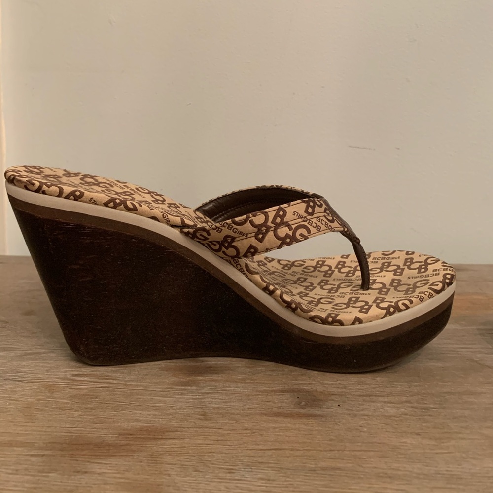 BCBGirls size 7 1/2 wedge sandals.